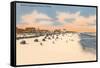 Beach, Daytona Beach, Florida-null-Framed Stretched Canvas