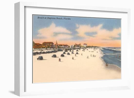 Beach, Daytona Beach, Florida-null-Framed Art Print