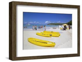 Beach, Dickenson Bay, St. Georges, Antigua, Leeward Islands-Frank Fell-Framed Photographic Print