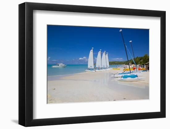 Beach, Dickenson Bay, St. Georges, Antigua, Leeward Islands-Frank Fell-Framed Photographic Print