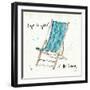 Beach Divas VII Aqua-Anne Tavoletti-Framed Art Print