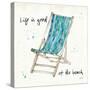 Beach Divas VII Aqua-Anne Tavoletti-Stretched Canvas