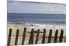 Beach Dunes Fence in Hamptons-null-Mounted Photo