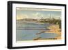 Beach, Edgewater Park, Cleveland, Ohio-null-Framed Art Print