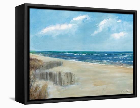 Beach Fences-Ruane Manning-Framed Stretched Canvas