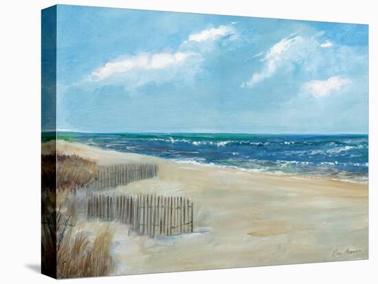 Beach Fences-Ruane Manning-Stretched Canvas