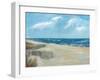 Beach Fences-Ruane Manning-Framed Art Print