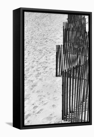 Beach Fencing 2-Jeff Pica-Framed Stretched Canvas