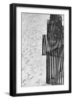 Beach Fencing 2-Jeff Pica-Framed Photographic Print