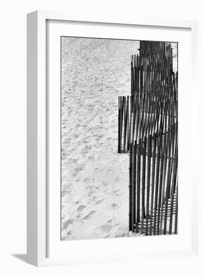 Beach Fencing 2-Jeff Pica-Framed Photographic Print