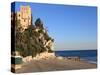 Beach, Finale Ligure, Liguria, Italy-Vincenzo Lombardo-Stretched Canvas