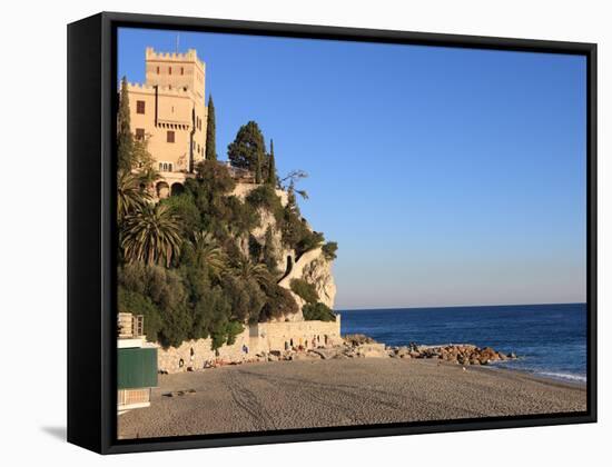 Beach, Finale Ligure, Liguria, Italy-Vincenzo Lombardo-Framed Stretched Canvas