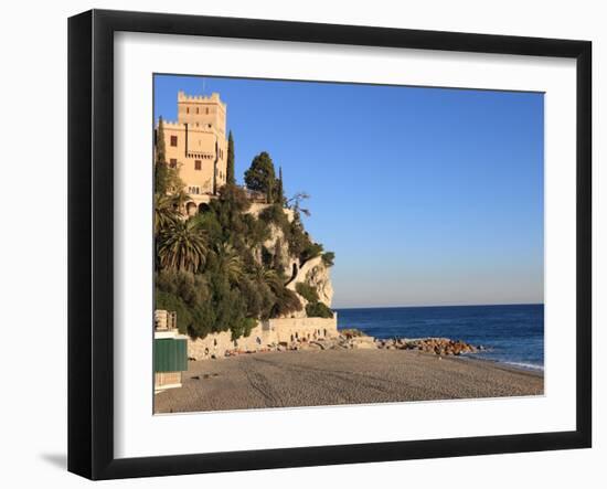 Beach, Finale Ligure, Liguria, Italy-Vincenzo Lombardo-Framed Photographic Print