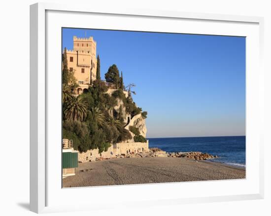 Beach, Finale Ligure, Liguria, Italy-Vincenzo Lombardo-Framed Photographic Print