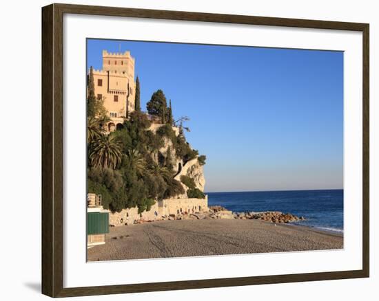 Beach, Finale Ligure, Liguria, Italy-Vincenzo Lombardo-Framed Photographic Print