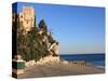 Beach, Finale Ligure, Liguria, Italy-Vincenzo Lombardo-Stretched Canvas