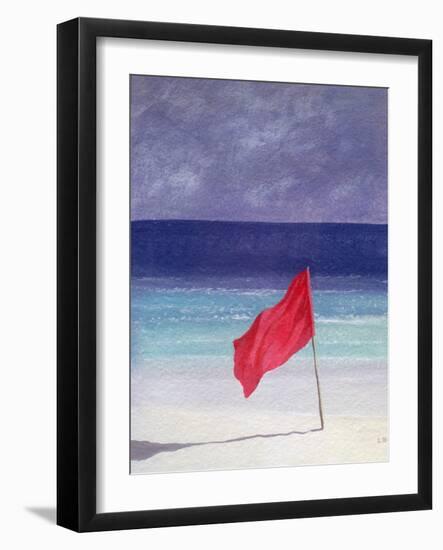 Beach Flag - Storm Warning, 1985-Lincoln Seligman-Framed Giclee Print