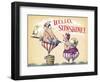 Beach Folk-Margaret Wilson-Framed Giclee Print