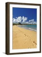 Beach Footprints, Loisa, Puerto Rico-George Oze-Framed Photographic Print