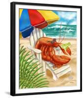 Beach Friends - Lobster-Shari Warren-Framed Art Print