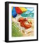 Beach Friends - Lobster-Shari Warren-Framed Art Print