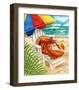 Beach Friends - Lobster-Shari Warren-Framed Art Print