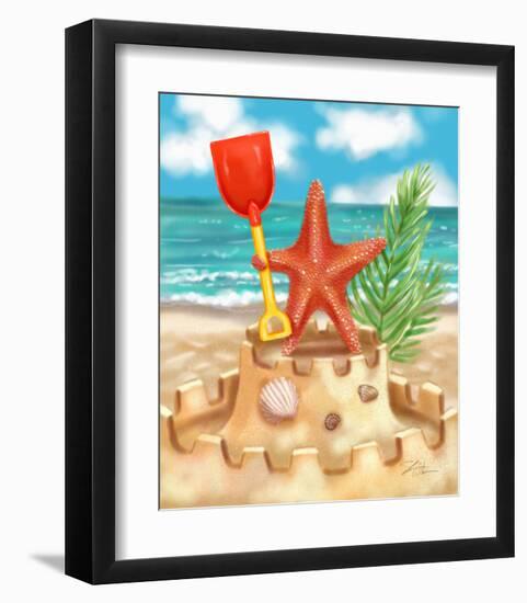 Beach Friends - Starfish-Shari Warren-Framed Art Print