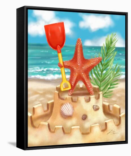 Beach Friends - Starfish-Shari Warren-Framed Stretched Canvas