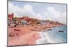 Beach from Pier, Felixstowe-Alfred Robert Quinton-Mounted Giclee Print