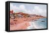 Beach from Pier, Felixstowe-Alfred Robert Quinton-Framed Stretched Canvas