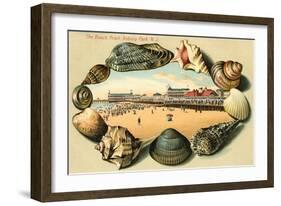 Beach Front, Asbury Park, New Jersey-null-Framed Art Print