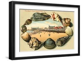 Beach Front, Asbury Park, New Jersey-null-Framed Art Print