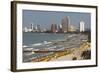 Beach Front, Cartagena, Atlantico Province. Colombia-Pete Oxford-Framed Photographic Print