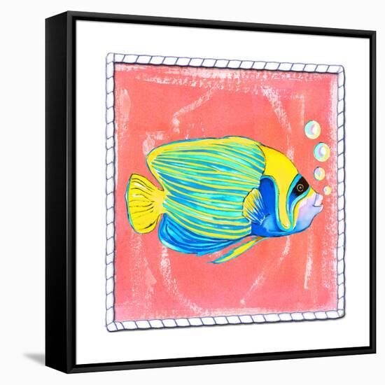 Beach Front Fish-Ormsby, Anne Ormsby-Framed Stretched Canvas