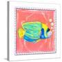 Beach Front Fish-Ormsby, Anne Ormsby-Stretched Canvas