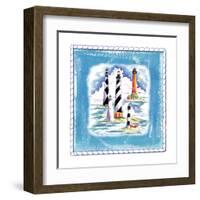 Beach-Front-Lighthouses-Ormsby, Anne Ormsby-Framed Art Print