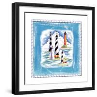 Beach-Front-Lighthouses-Ormsby, Anne Ormsby-Framed Art Print