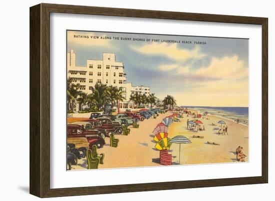 Beach, Ft. Lauderdale, Florida-null-Framed Art Print