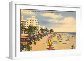 Beach, Ft. Lauderdale, Florida-null-Framed Art Print