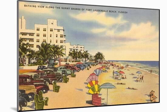 Beach, Ft. Lauderdale, Florida-null-Mounted Art Print
