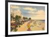 Beach, Ft. Lauderdale, Florida-null-Framed Premium Giclee Print