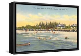 Beach, Ft. Myers, Florida-null-Framed Stretched Canvas