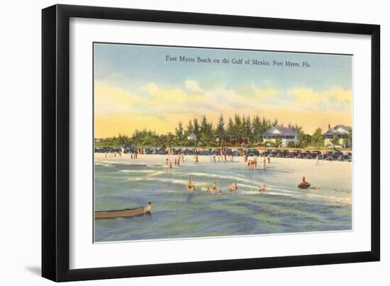 Beach, Ft. Myers, Florida-null-Framed Art Print