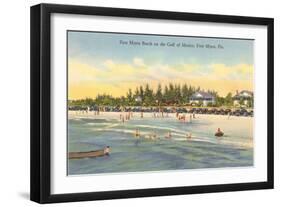 Beach, Ft. Myers, Florida-null-Framed Art Print