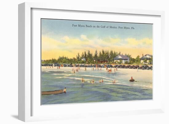 Beach, Ft. Myers, Florida-null-Framed Art Print