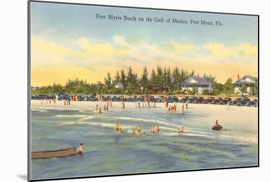 Beach, Ft. Myers, Florida-null-Mounted Art Print