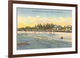 Beach, Ft. Myers, Florida-null-Framed Premium Giclee Print