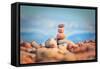 Beach Game-Philippe Sainte-Laudy-Framed Stretched Canvas