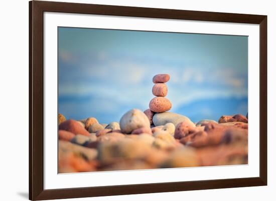 Beach Game-Philippe Sainte-Laudy-Framed Photographic Print