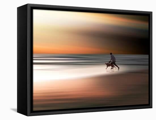 Beach Games-Josh Adamski-Framed Stretched Canvas